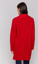 Load image into Gallery viewer, Charlie B Long Boiled Wool Coat - Cranberry