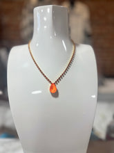 Load image into Gallery viewer, TOVA Millie Electric Orange Pendant Necklace