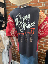 Load image into Gallery viewer, Rolling Stones Tee with Kantha Sleeves
