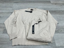 Load image into Gallery viewer, Charlie B Tan Floral Sweater Size Small
