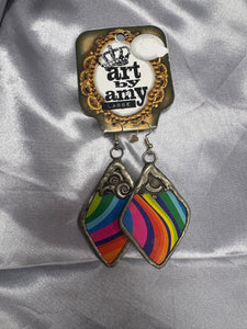 Art by Amy Rainbow Earrings