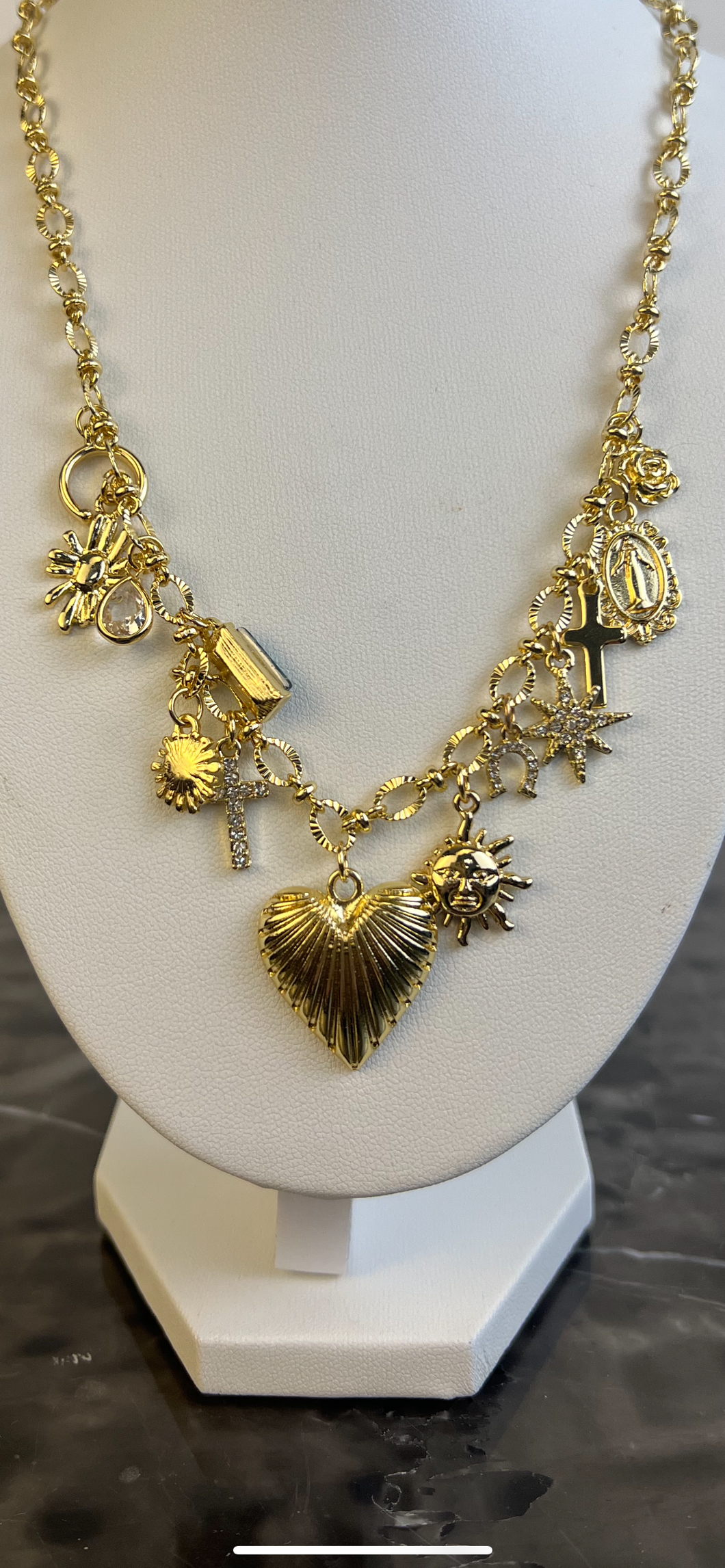 Gold Charm Necklace