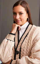 Load image into Gallery viewer, Tribal QUILTED CARDIGAN WITH SWEATER DETAIL
