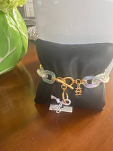Load image into Gallery viewer, ZENZII White resin oval link toggle bracelet
