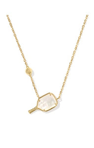 Kendra Scott Pickleball Pendant Necklace in Gold