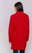 Load image into Gallery viewer, Charlie B Long Boiled Wool Coat - Cranberry
