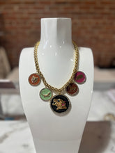Load image into Gallery viewer, TOVA gold chain necklace with Animal Pendants
