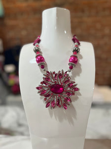 Pink Crystal Beauty of a Necklace