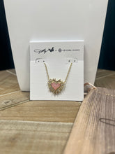Load image into Gallery viewer, Dolly Parton x Kendra Scott Ari Heart Necklace in Light Pink Drusy
