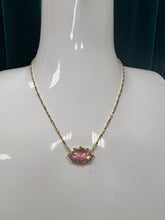 Load image into Gallery viewer, Kendra Scott Elisa Scallop Necklace in Light Pink Iridescent Abalone
