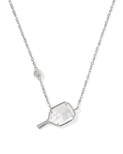 Kendra Scott Silver Pickle Ball Necklace