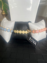 Load image into Gallery viewer, Tova Croats Stretch Bracelet in Ultra Opal Fairy Dust/ Ultra Canary White Opal
