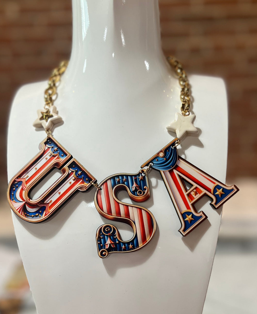 Gypsy South USA Gold Chain Necklace