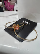 Load image into Gallery viewer, TOVA Bianca hoops in Flamingo Ignite
