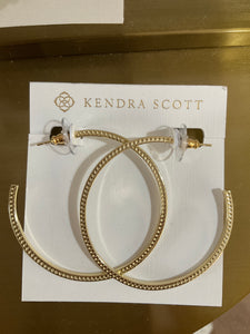 Kendra Scott Gold Hoops