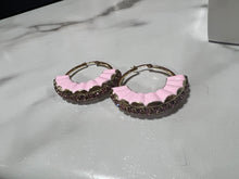 Load image into Gallery viewer, TOVA Sage hoops in Roselune
