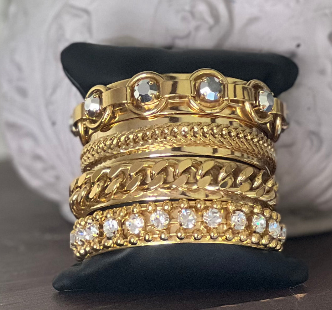 Tova Gold Bracelet Set