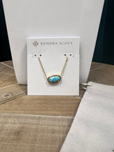 Load image into Gallery viewer, Kendra Scott Elisa Necklace in Light Teal Opal
