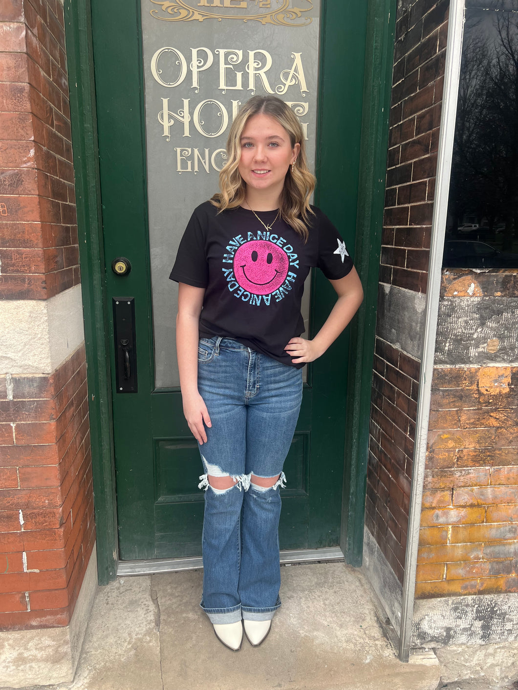 Just Madison Have a Nice Day Tshirt in Small