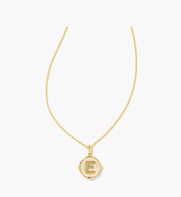 Load image into Gallery viewer, Kendra Scott Gold Letter Disc Reversible Pendant Necklace
