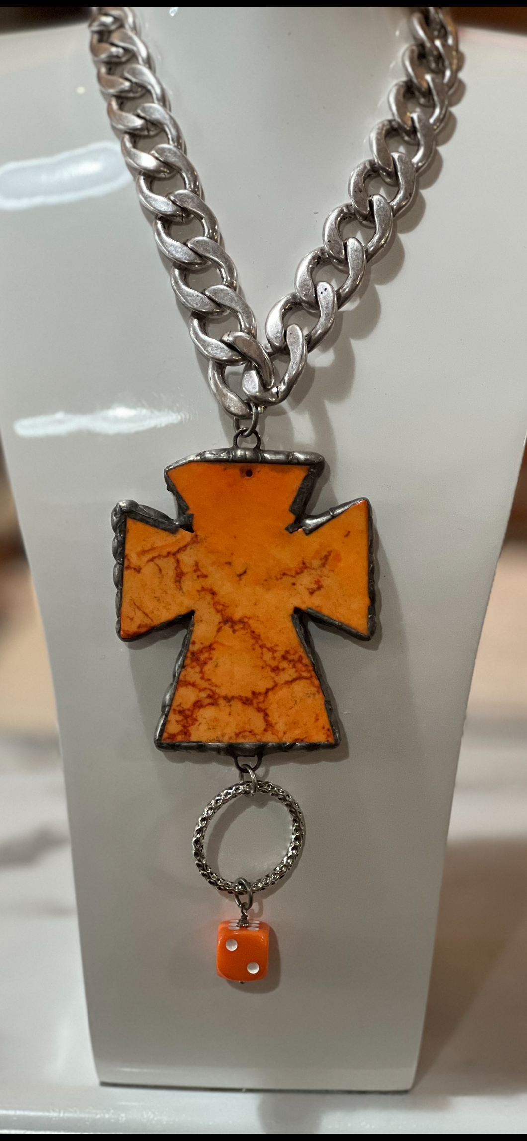Art by Amy Large Cross Necklace