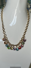 Load image into Gallery viewer, Tova Gold Necklace with Rhinestones
