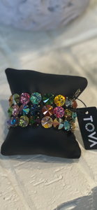 Tova Three Layer Rainbow Bracelet