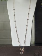 Load image into Gallery viewer, Long Rhinestone Beaded Necklace

