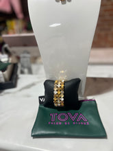 Load image into Gallery viewer, TOVA gold rhinestone bracelet
