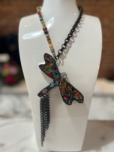 Dragon Fly Mosaic Necklace