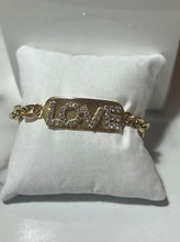 Load image into Gallery viewer, TOVA Love ID Bracelet in Antique Gold
