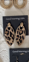 Load image into Gallery viewer, Gold Leopard Print Earrings
