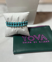 Load image into Gallery viewer, TOVA turquoise Studded Bracelet
