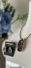 Load image into Gallery viewer, Gold Rhinestone Necklace and Earring Set
