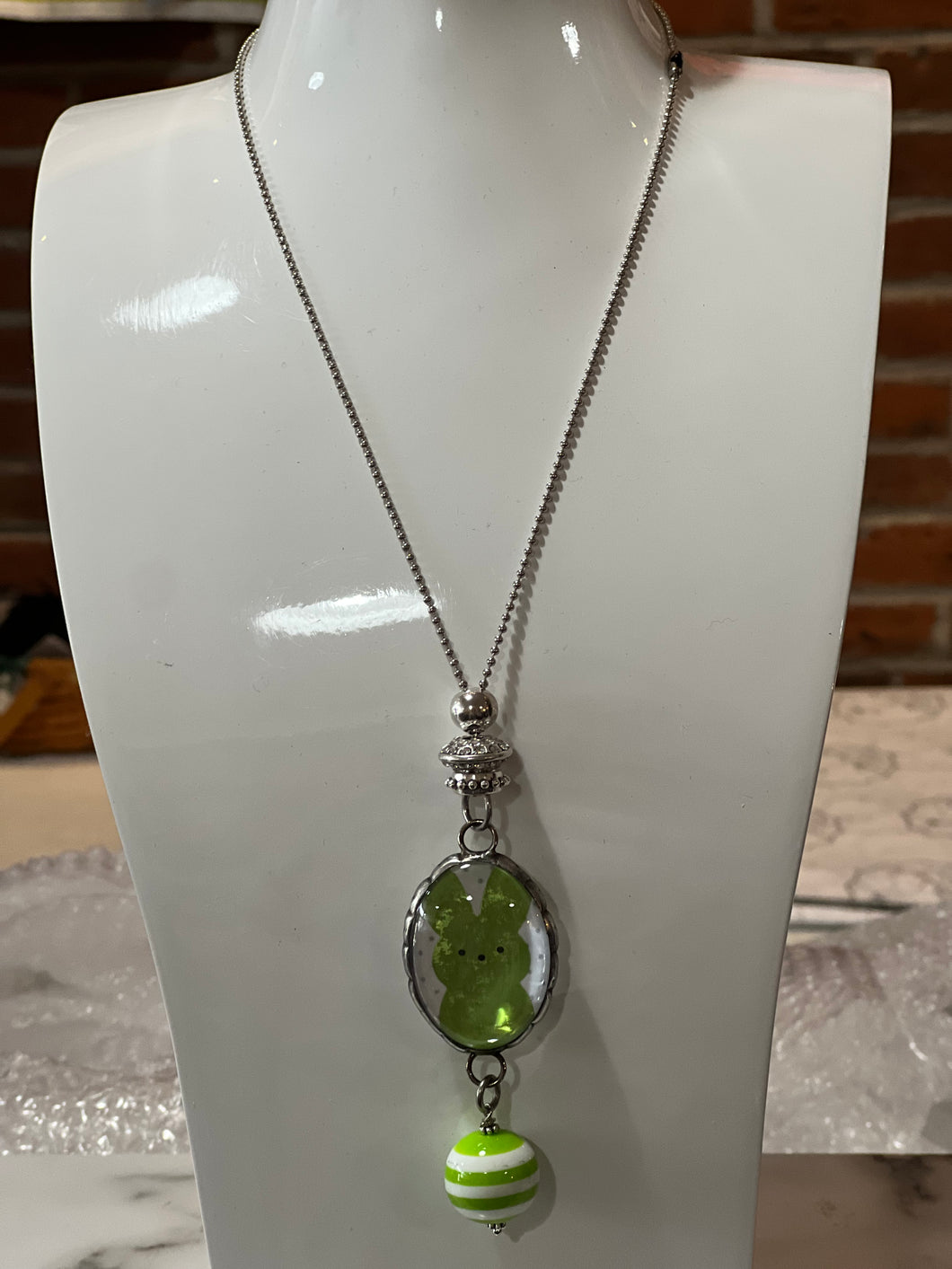 Art by Amy Green Bunny Necklace