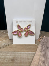 Load image into Gallery viewer, Dolly Parton x Kendra Scott Butterfly Stud in Light Pink Abalone
