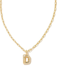 Load image into Gallery viewer, Kendra Scott Krystal letter D necklace
