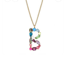 Load image into Gallery viewer, Tova Monograms in Neon “B” Necklace
