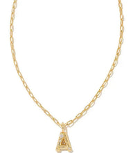 Load image into Gallery viewer, Kendra Scott Crystal Letter “A” Necklace
