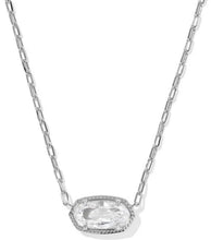 Load image into Gallery viewer, Kendra Scott Elisa necklace with rhodium white CZ
