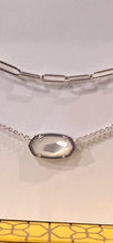 Load image into Gallery viewer, Kendra got Elise in Courtney necklace in Silver with ivory mother-of-pearl

