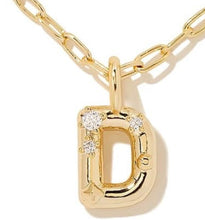 Load image into Gallery viewer, Kendra Scott Krystal letter D necklace
