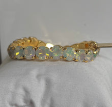 Load image into Gallery viewer, Tova Oakland Stretch Bracelet with White Opal Glimmer
