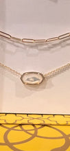 Load image into Gallery viewer, Kendra Scott Elisa and Courtney Necklace GST gold, Ivory  Mother of Pearl
