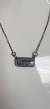 Load image into Gallery viewer, Augustine Largo Navajo Handmade Sterling Silver Purple Mojave Turquoise Necklace
