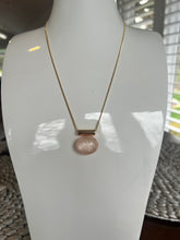 Load image into Gallery viewer, ZENZII Glittering pebble charm collar necklace in pink
