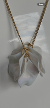 Load image into Gallery viewer, ZENZII Iridescent Petal Cluster Long Necklace
