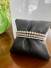 Load image into Gallery viewer, 5MM silver beaded bracelet water resistant non-tarnish
