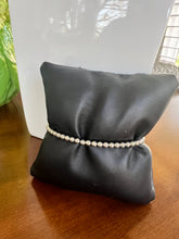 Load image into Gallery viewer, Silver beaded bracelet water resistant non-tarnish 4MM
