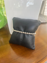 Load image into Gallery viewer, 6MM silver beaded bracelet water resistant non-tarnish
